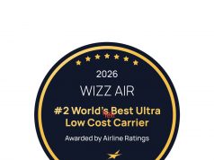 Wizz Air მსოფლიოში მეორე საუკეთესო ულტრა-ბიუჯეტურ ავიაკომპანიად დასახელდა და 2026 წლის ტოპ 10 გლობალურ დაბალბიუჯეტიან ავიაკომპანიას შორის მოხვდა